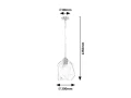 Lampa wisząca Shivani chrom | przeźroczysty E27 rabalux 72012 | 5996595720124 noxbox lampynox www.lampynox.pl