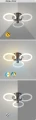 Lampa sufitowa Sotiris czarny mat LED Dim. 47W 3000-4000-6000K pilot rabalux 71006 | 5996595710064 noxbox lampynox www.lampynox.pl