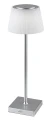 Stołowa lampka zewnętrzna Taena srebrny LED dim. 4W 3000-5000K IP44 rabalux 76013 | 5996595760137 noxbox lampynox www.lampynox.pl