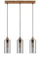 Lampa wisząca Tanno brąz | przydymiony 3xE27 rabalux 72123 | 5996595721237 noxbox lampynox www.lampynox.pl