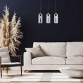 Lampa wisząca Tanno brąz | przydymiony 3xE27 rabalux 72123 | 5996595721237 noxbox lampynox www.lampynox.pl