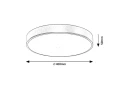 Lampa sufitowa Tesia złoty Ø 40cm LED 36W 3000K rabalux 71037 | 5996595710378 noxbox lampynox www.lampynox.pl