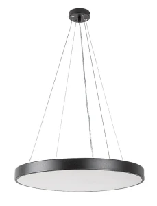Tesia czarny Ø 60cm LED Dim. 60W 3000-4000-6000K pilot Lampa wisząca ściemnialna