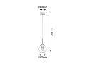 Łazienkowa lampa wisząca Tirina czarny mat Ø 15cm E27 IP44 rabalux 75006 | 5996595750060 noxbox lampynox www.lampynox.pl
