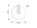 Kinkiet ścienny Tumnus aluminium szczotkowane LED 14W 3000K rabalux 71010 | 5996595710101 noxbox lampynox www.lampynox.pl