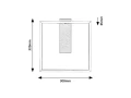 Kinkiet ścienny Tumnus aluminium szczotkowane LED 14W 4000K rabalux 71011 | 5996595710118 noxbox lampynox www.lampynox.pl