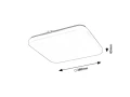 Plafon z czujnikiem ruchu i zmierzchu Vendel biały szer. 28cm PIR LED 12W 4000K rabalux 75013 | 5996595750138 noxbox lampynox www.lampynox.pl
