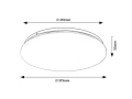 Plafon Vendel biały Ø 37cm LED 24W 3000K rabalux 71103 | 5996595711030 noxbox lampynox www.lampynox.pl