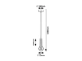 Lampa wisząca Zuriel chrom satyna E27 rabalux 72015 | 5996595720155 noxbox lampynox www.lampynox.pl