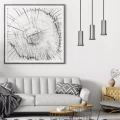 Lampa wisząca Zuriel chrom satyna E27 rabalux 72015 | 5996595720155 noxbox lampynox www.lampynox.pl