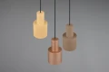 Lampa wisząca Agudo kawa | beż | szary 3xE27 trio 319430317 noxbox lampynox www.lampynox.pl