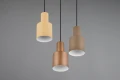 Lampa wisząca Agudo kawa | beż | szary 3xE27 trio 319430317 noxbox lampynox www.lampynox.pl