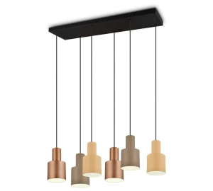 Agudo kawa | beż | szary 6xE27 Lampa wisząca