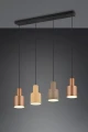 Lampa wisząca Agudo kawa | beż | szary 4xE27 trio 319400417 noxbox lampynox www.lampynox.pl