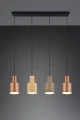 Lampa wisząca Agudo kawa | beż | szary 4xE27 trio 319400417 noxbox lampynox www.lampynox.pl