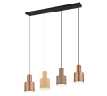 Lampa wisząca Agudo kawa | beż | szary 4xE27 trio 319400417 noxbox lampynox www.lampynox.pl
