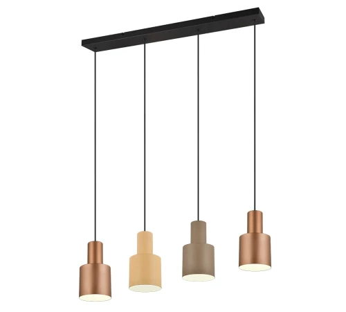 Lampa wisząca Agudo kawa | beż | szary 4xE27 trio 319400417 noxbox lampynox www.lampynox.pl