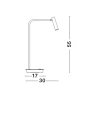 Lampa stołowa BERISSO Czarna 3W 3000K LE42256 lampynox noxbox
