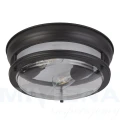 Łazienkowa lampa sufitowa Glasgow czarny Ø 35cm 2xE27 IP44 searchlight 5182BK noxbox lampynox www.lampynox.pl