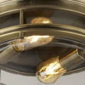 Łazienkowa lampa sufitowa Glasgow mosiądz antyczny Ø 35cm 2xE27 IP44 searchlight 5182AB | 5053423136073 noxbox lampynox