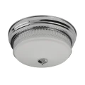 Łazienkowa lampa sufitowa Edinburgh 2 chrom | opal Ø 35cm 2xE27 IP44 searchlight 4132-2CC | 5053423134994 noxbox lampynox www.lampynox.pl