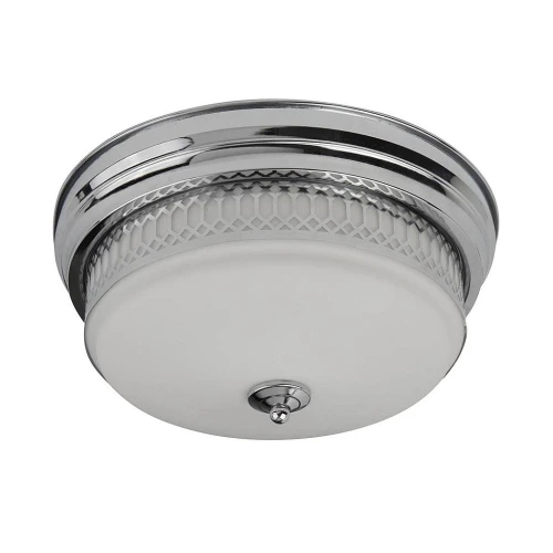 Łazienkowa lampa sufitowa Edinburgh 2 chrom | opal Ø 35cm 2xE27 IP44 searchlight 4132-2CC | 5053423134994 noxbox lampynox www.lampynox.pl