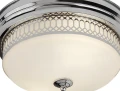 Łazienkowa lampa sufitowa Edinburgh 2 chrom | opal Ø 35cm 2xE27 IP44 searchlight 4132-2CC | 5053423134994 noxbox lampynox www.lampynox.pl
