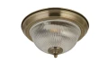 Łazienkowa lampa sufitowa American Diner mosiądz antyczny Ø 29cm 2xE14 IP44 searchlight 4370 | 5013874415325 noxbox lampynox www.lampynox.pl