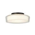 Łazienkowa lampa sufitowa Puck biały Ø 30cm LED Dim. 13W 3000K IP44 searchlight 60961BK noxbox lampynox www.lampynox.pl