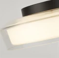 Łazienkowa lampa sufitowa Puck biały Ø 30cm LED Dim. 13W 3000K IP44 searchlight 60961BK noxbox lampynox www.lampynox.pl