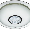 Łazienkowa lampa sufitowa Portland chrom | biały Ø 41cm LED Dim. 18W 4000K IP44 searchlight 3883-41 | 5053423115627 noxbox lampynox www.lampynox.pl