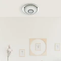 Łazienkowa lampa sufitowa Portland chrom | biały Ø 41cm LED Dim. 18W 4000K IP44 searchlight 3883-41 | 5053423115627 noxbox lampynox www.lampynox.pl