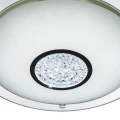 Łazienkowa lampa sufitowa Portland chrom | biały Ø 31cm LED Dim. 12W 4000K IP44 searchlight 3883-31 | 5053423115610 noxbox lampynox www.lampynox.pl