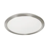 Cork srebrny satyna Ø 40cm LED 23W 3000K IP44 Łazienkowa lampa sufitowa 