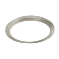 Łazienkowa lampa sufitowa Cork srebrny satyna Ø 30cm LED 18W 3000K IP44 searchlight 8101-30SS | 5053423135557 noxbox lampynox www.lampynox.pl