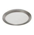 Łazienkowa lampa sufitowa Cork srebrny satyna Ø 30cm LED 18W 3000K IP44 searchlight 8101-30SS | 5053423135557 noxbox lampynox www.lampynox.pl