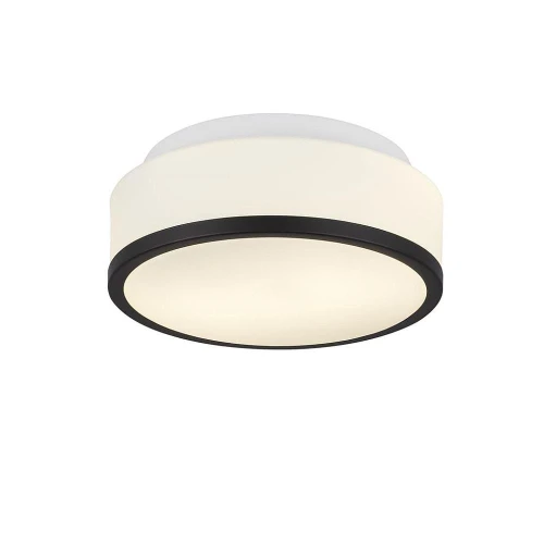 Cheese czarny Ø 23cm 2xE27 IP44 Łazienkowa lampa sufitowa searchlight 7039-23BK noxbox lampynox www.lampynox.pl