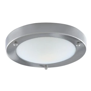 Dublin srebrny satyna Ø 31cm E27 IP44 Łazienkowa lampa sufitowa