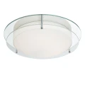 Łazienkowa lampa sufitowa Limerick chrom | przeźroczysty Ø 38cm LED 20W 3000K IP44 searchlight 8803-36CC | 5053423098364 noxbox lampynox www.lampynox.pl
