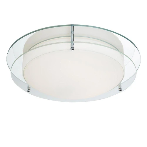 Łazienkowa lampa sufitowa Limerick chrom | przeźroczysty Ø 38cm LED 20W 3000K IP44 searchlight 8803-36CC | 5053423098364 noxbox lampynox www.lampynox.pl