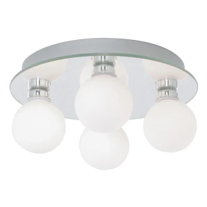 Global chrom Ø 25cm LED 4x33W 3000K IP44 Łazienkowa lampa sufitowa