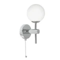 Kinkiet łazienkowy z włącznikiem Global chrom LED 2,5W 3000K IP44 searchlight 4337-1-LED | 5053423076836 noxbox lampynox www.lampynox.pl