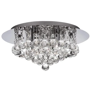 Hanna chrom Ø 35cm LED 4x33W 4000K IP44 Łazienkowa lampa sufitowa z kryształkami