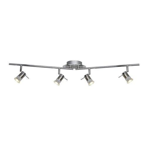 Spot łazienkowy Aries 4LT chrom | srebrny satyna 4xGU10 IP44 searchlight 7444CC-LED | 5053423076942 noxbox lampynox www.lampynox.pl