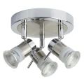 Spot łazienkowy Aries 3LT chrom | srebrny satyna 3xGU10 IP44 searchlight 7443CC-LED | 5053423076935 noxbox lampynox www.lampynox.pl