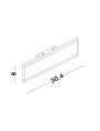 Kinkiet ścienny LUGO Biały LED 2 x 8W 3000K  LE42214 lampynox noxbox
