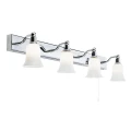 Kinkiet łazienkowy z włącznikiem Ecuador chrom 4xG9 IP44 searchlight 2934-4CC-LED | 5053423076829 noxbox lampynox www.lampynox.pl