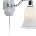 Kinkiet łazienkowy z włącznikiem Ecuador chrom G9 IP44 searchlight 2931-1CC-LED | 5053423076805 noxbox lampynox www.lampynox.pl