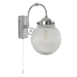 Belvue chrom E14 IP44 Kinkiet łazienkowy z włącznikiem