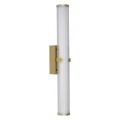 Kinkiet łazienkowy Clamp złoty LED Dim. 23W 2700K IP44 searchlight 63126-1GO | 5053423168173 noxbox lampynox www.lampynox.pl